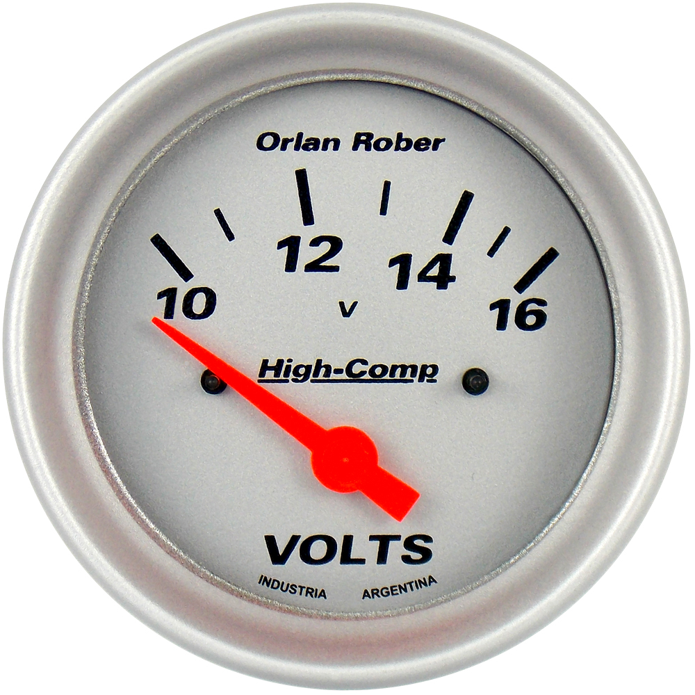 1024P12V - VOLTIMETRO 12V - PLATA